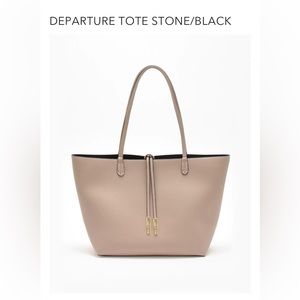Remi and Reid Departure Tote in Stone/Black
